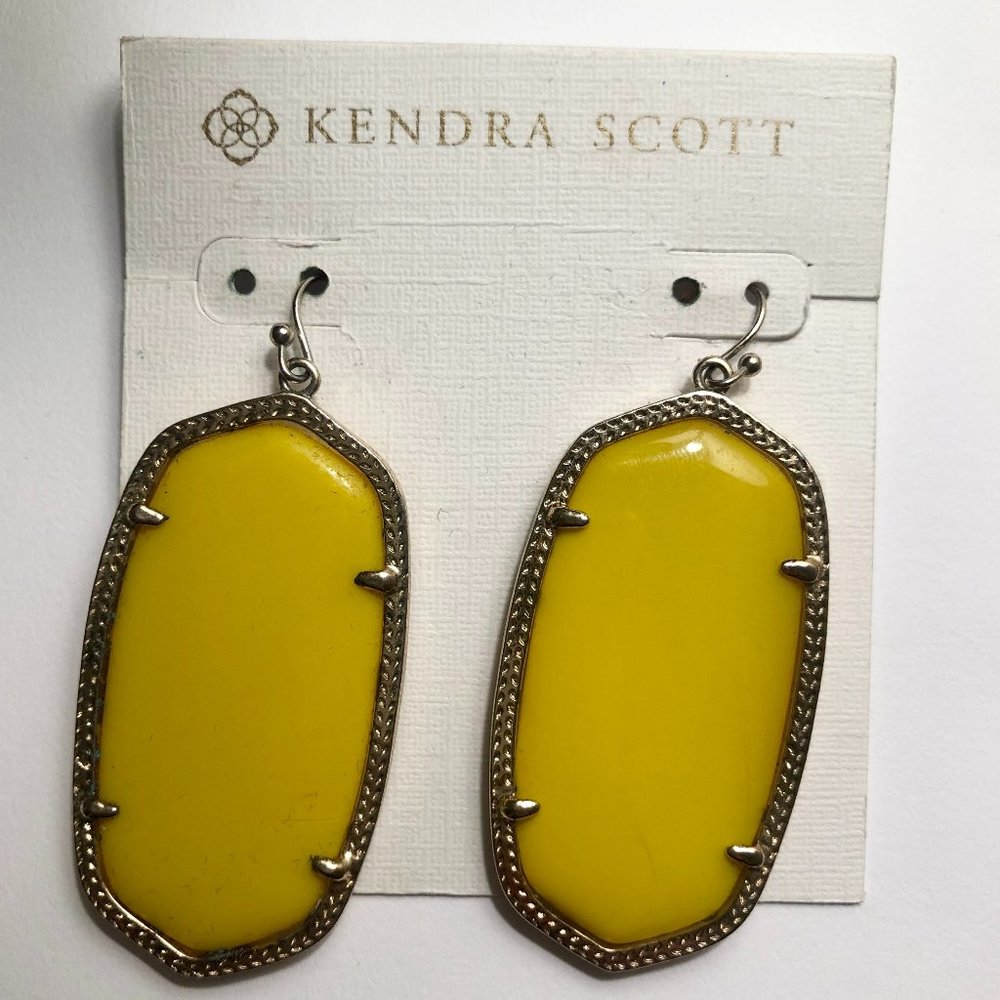 Kendra Scott Yellow Danielle Earrings
